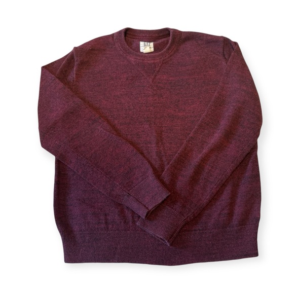 Gap Marl Crewneck Maroon Sweater - Picture 1 of 2
